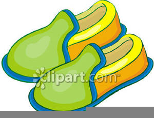Fuzzy slippers clipart.