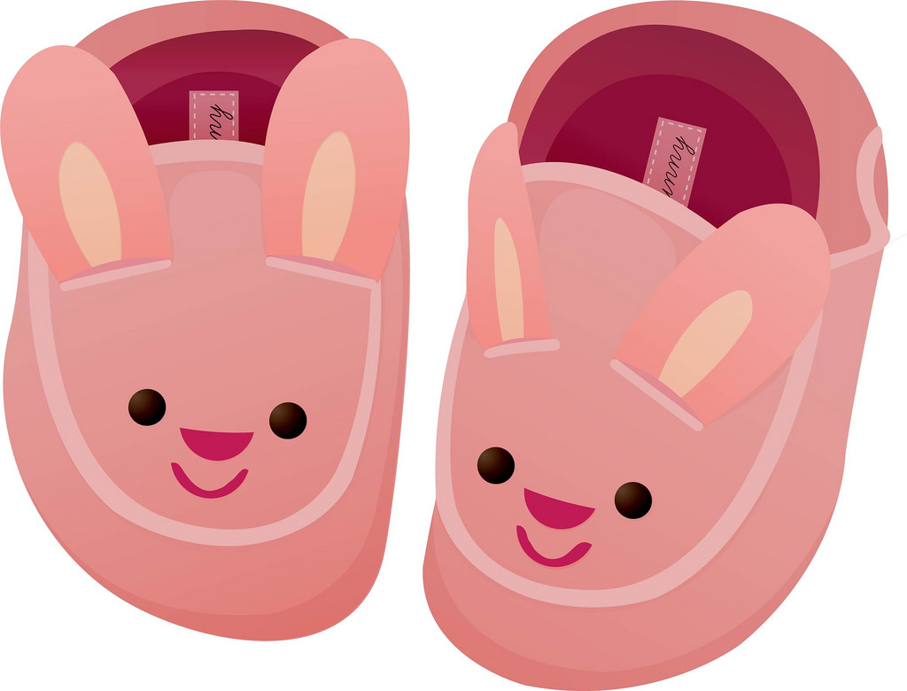 76 slippers clipart.