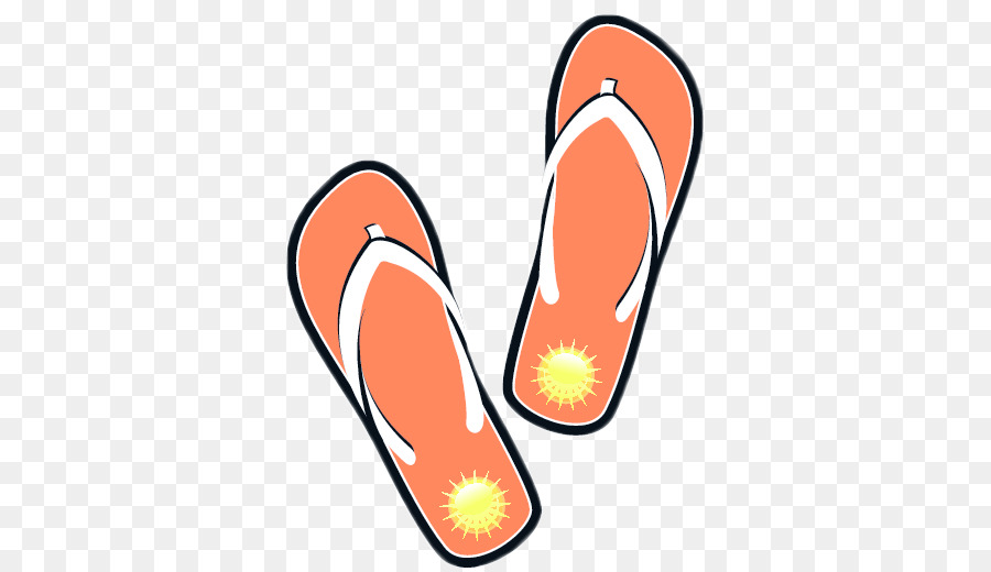slippers clipart orange