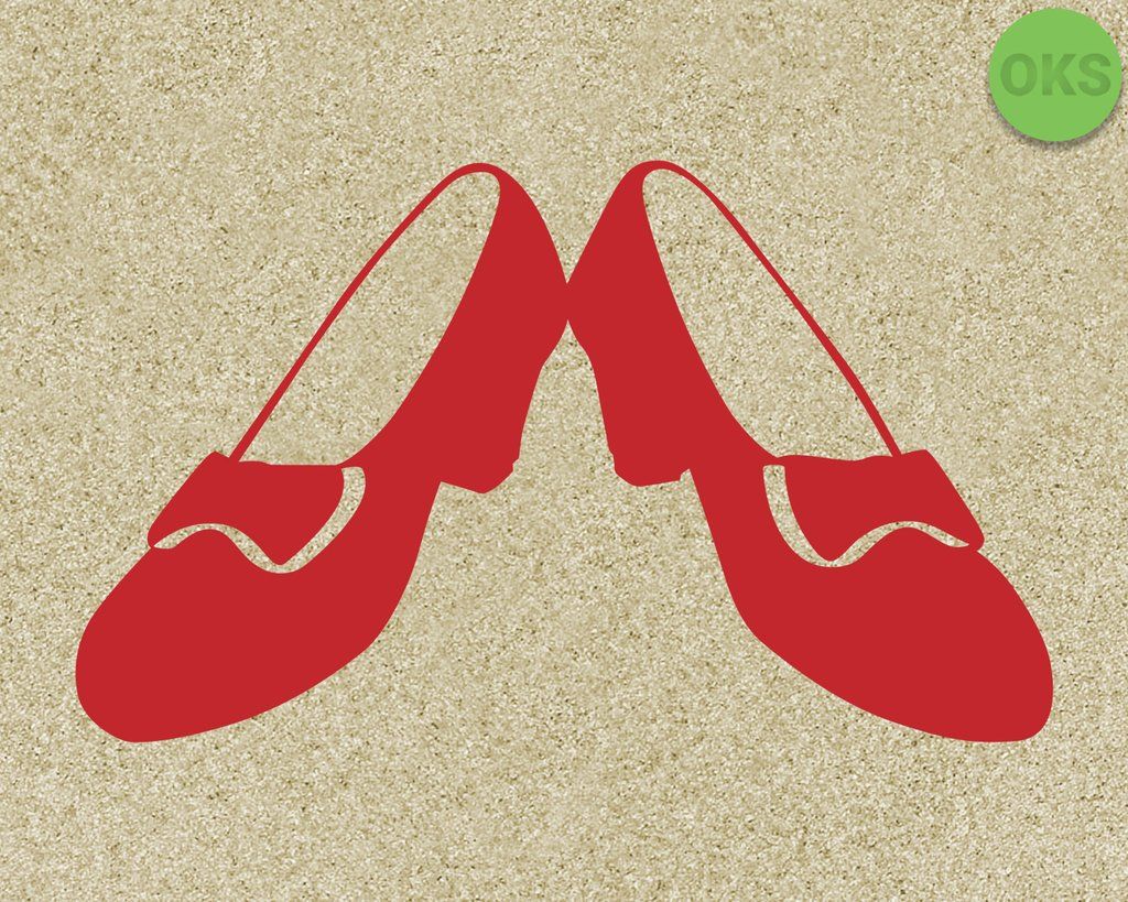 Ruby Red Slippers svg, dxf, vector, eps, clipart, cricut