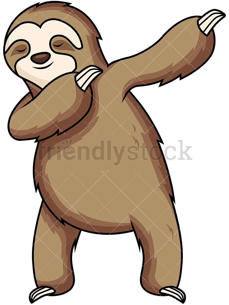 sloth clipart free