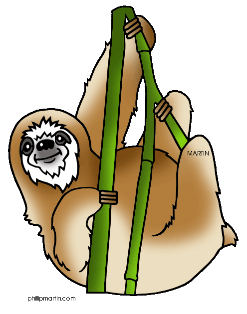 Sloth clipart free.