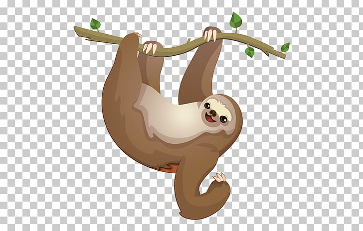 Sloth Drawing , others, brown sloth hanging on tree branch