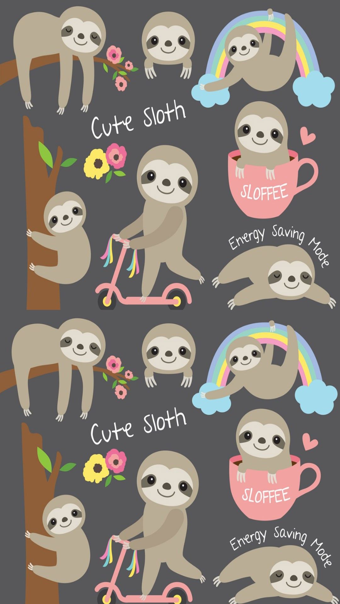 Sloths wallpaper 2019.