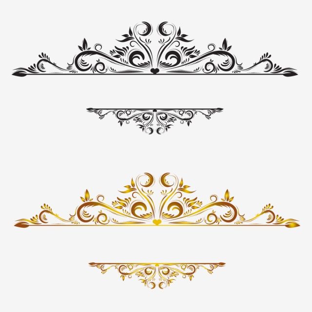 Vintage, Lace, Lace, Small Elements PNG and Vector with