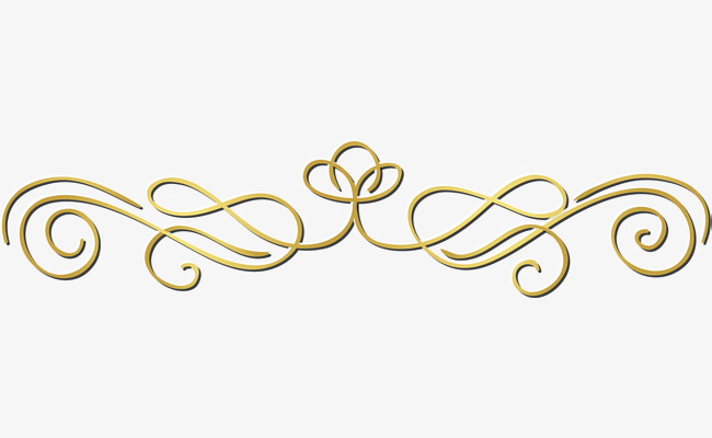 small flower clipart gold
