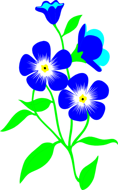 Flower Blue Clip art