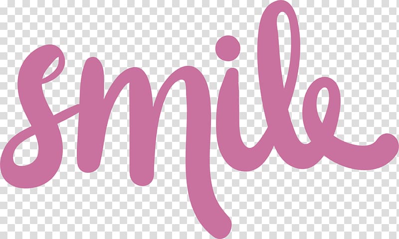 Pink smile logo.