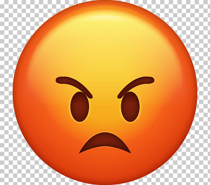 Emoji anger emoticon.