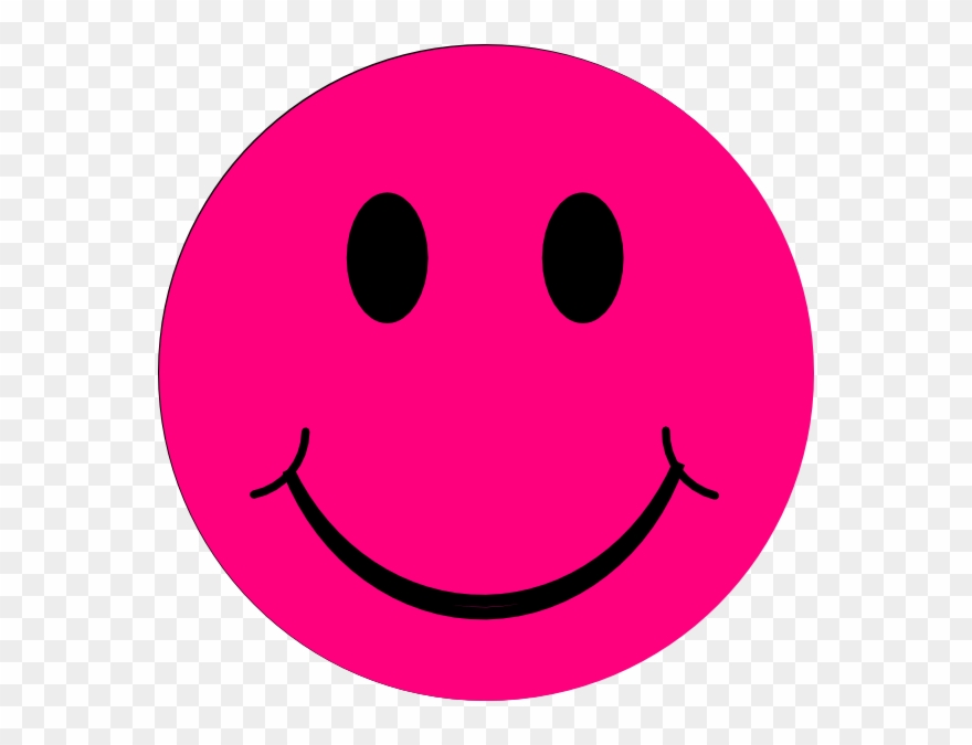 Pink smiley face.