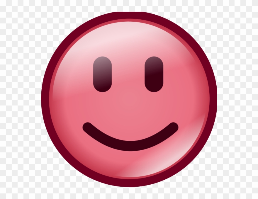 Smiley clipart pink.