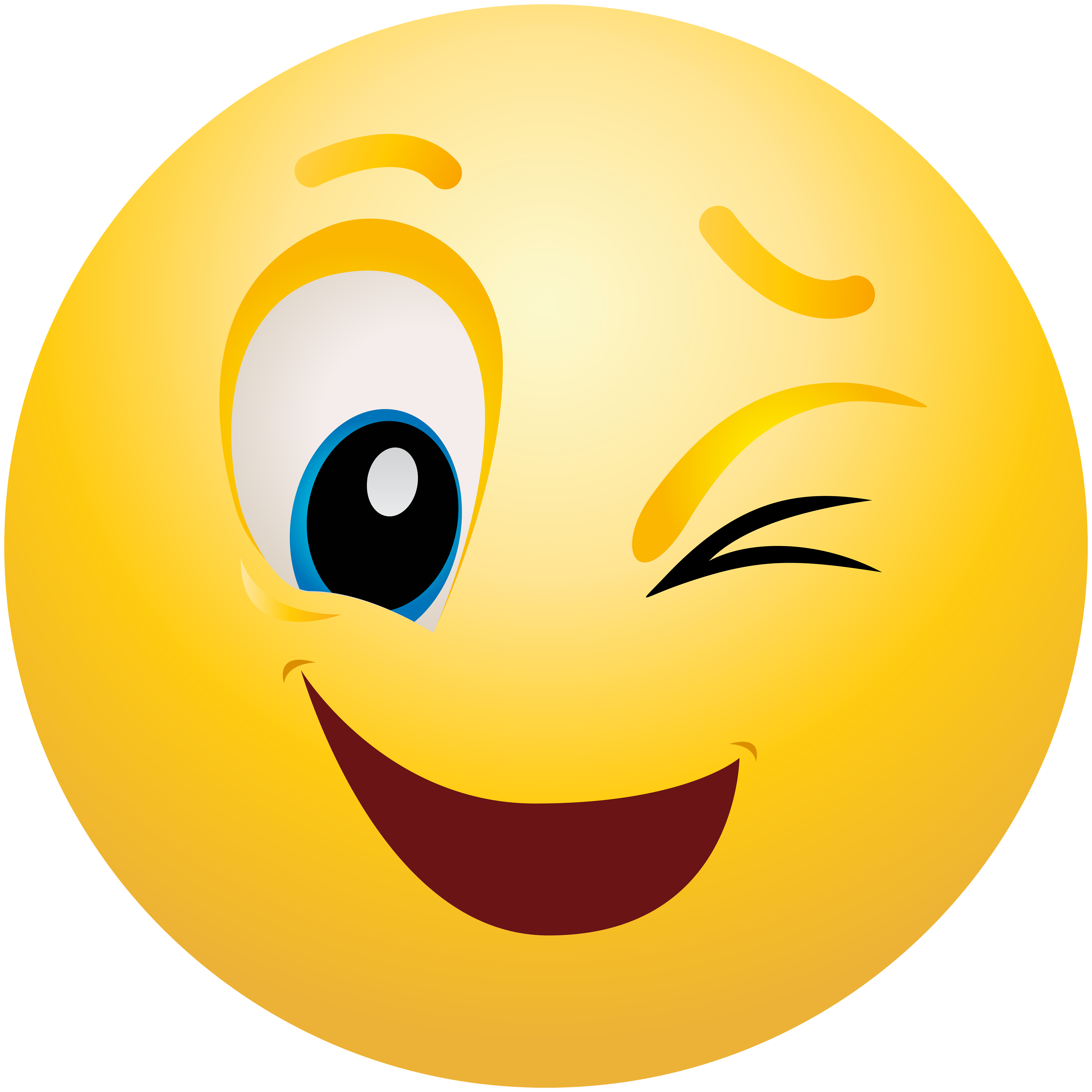 smiley clipart wink
