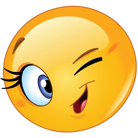 smiley clipart wink