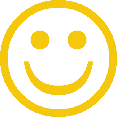 Yellow and white cute smiley face clip art