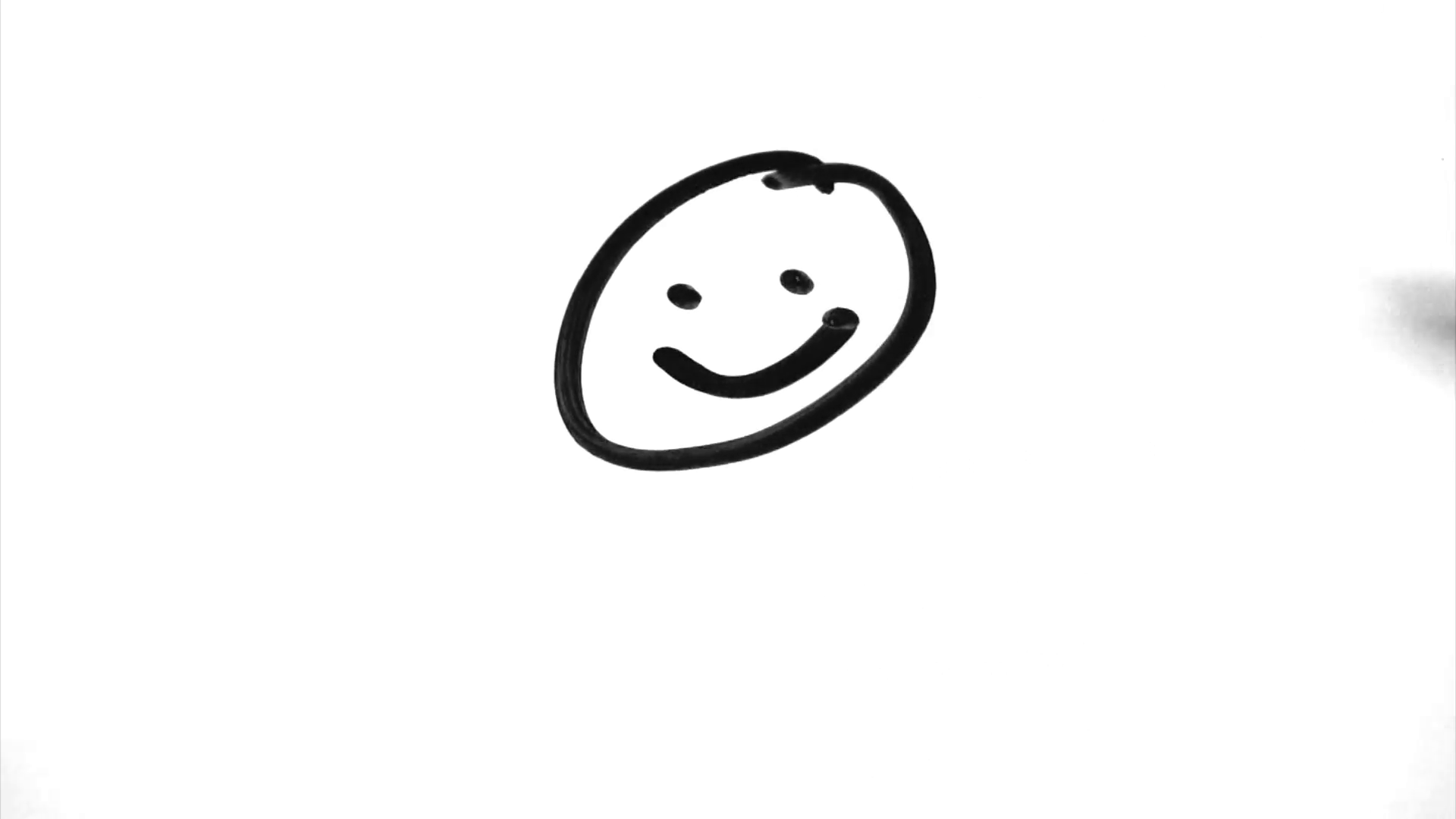 Smiley Face Line Drawing