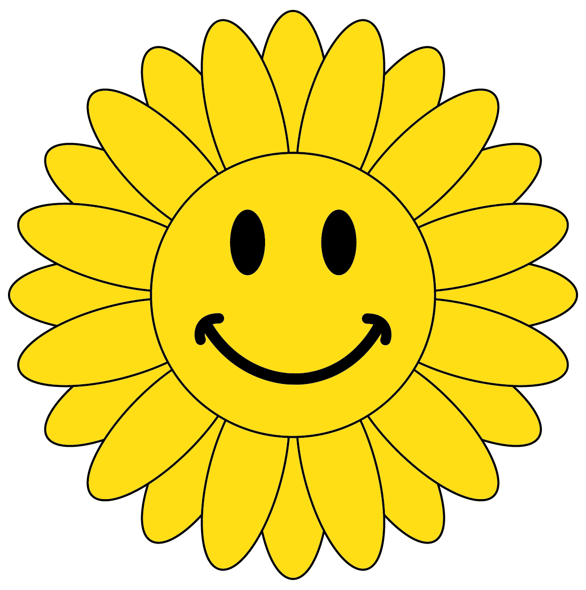 Smiley Face Flower Panda Free Images clipart free image