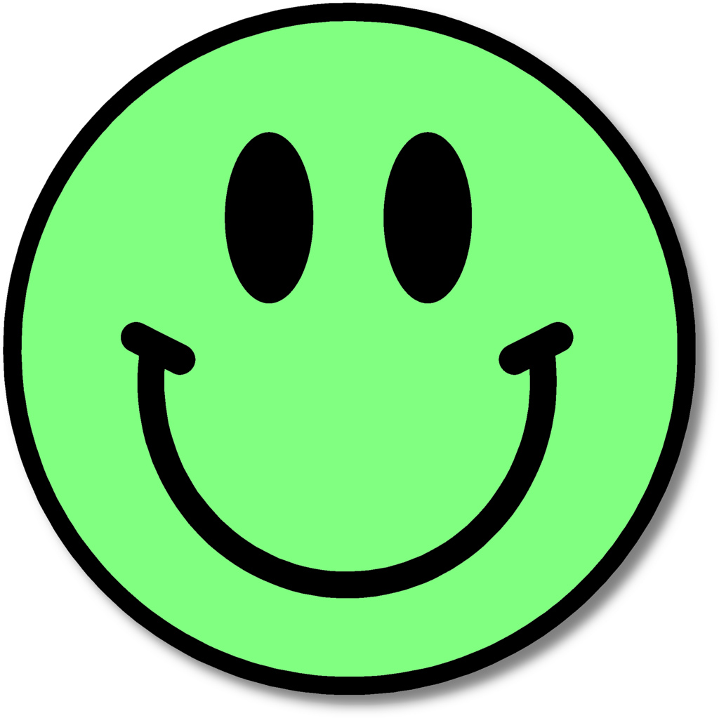 Free green smiley.