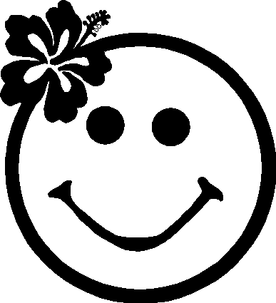 smiley face clipart outline