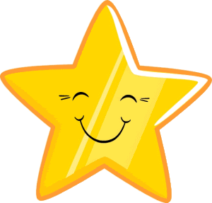 Smiley Face Star Clipart