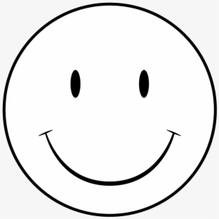 smiley face clipart white