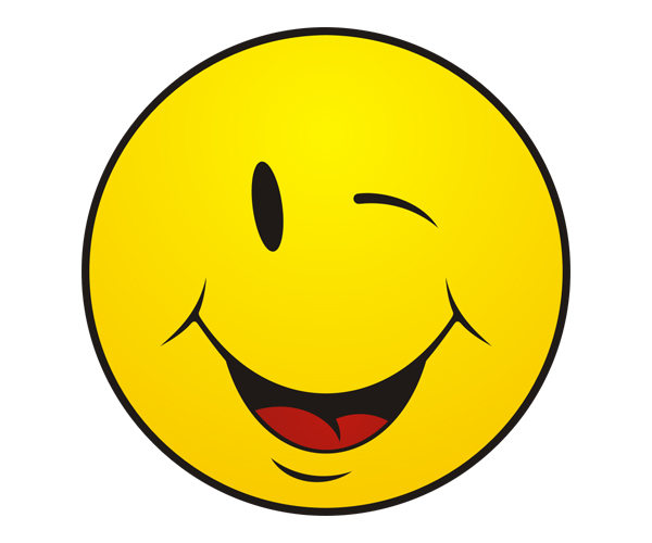 Wink Happy Face Clipart