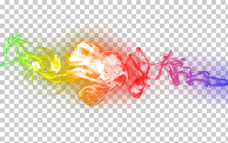 Menu Graphic design , Rainbow color colorful smoke