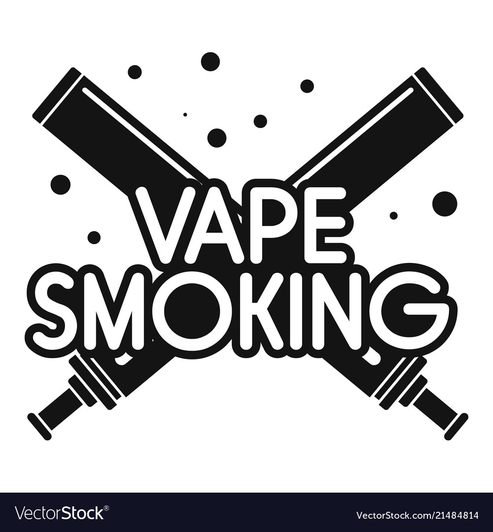 Vape smoking day logo simple style