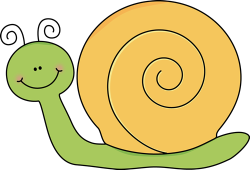 Green and Yellow Snail Clip Art