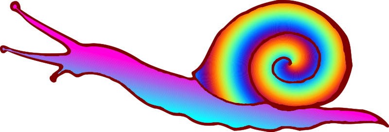 Download Free png Colourful snail