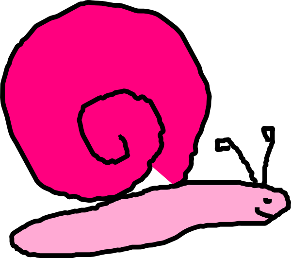 Pink Snail Clip Art at Clker