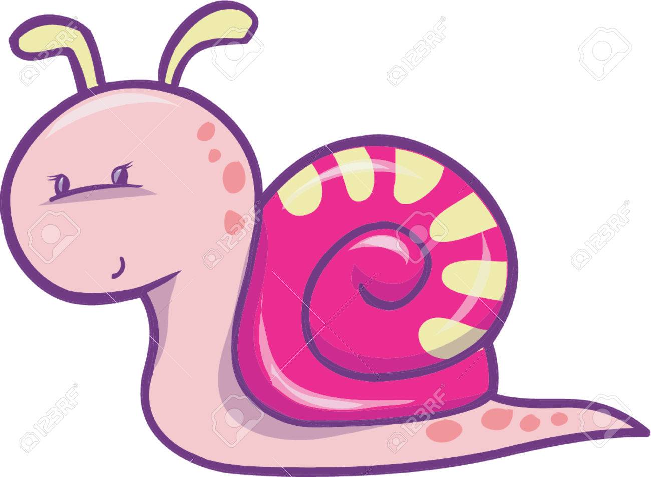 Snail Clipart pink