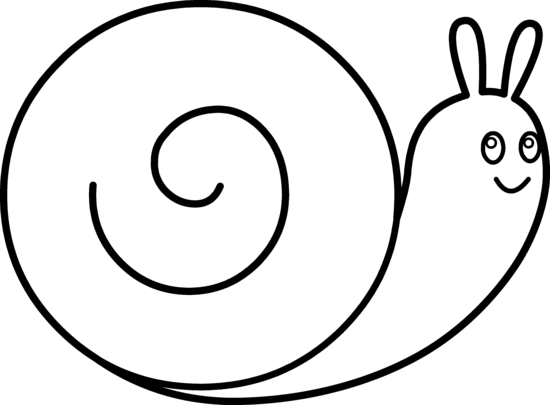 Simple snail drawing.