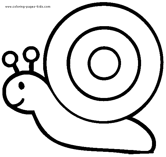 Snail coloring pages.