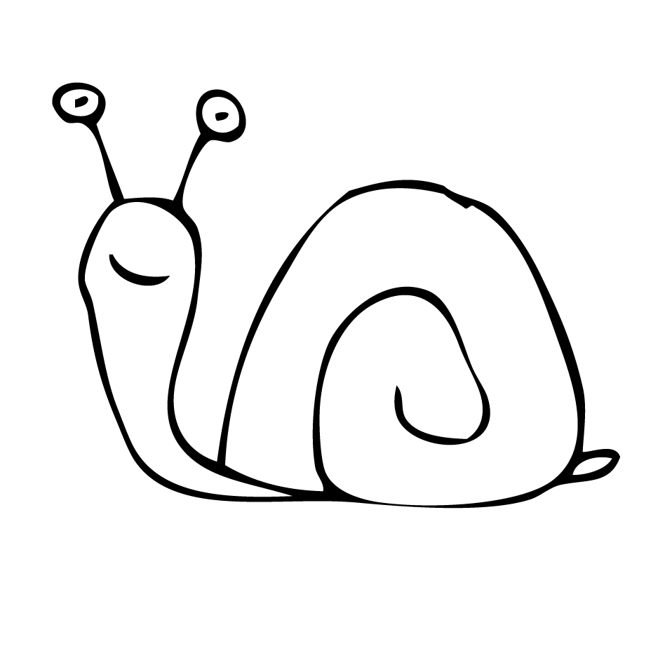 Snail drawing clipart.