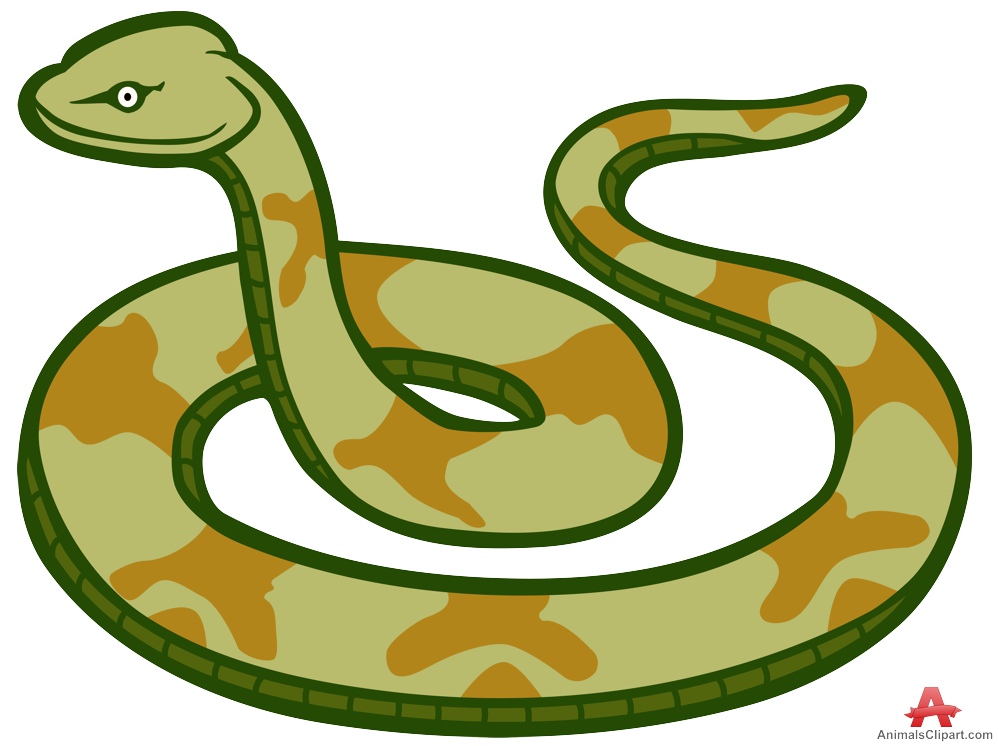 Cartoon snakes clip art page
