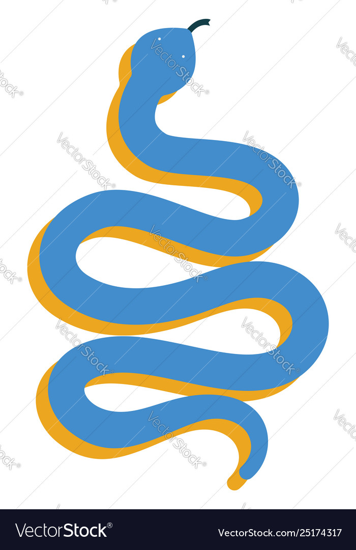 snake clipart blue