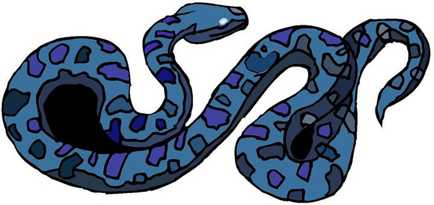 Free blue snake.