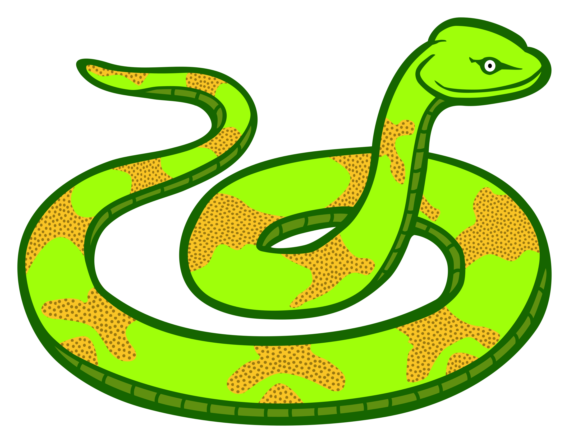 Green snake vector.
