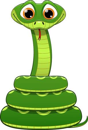 Green snake clipart.