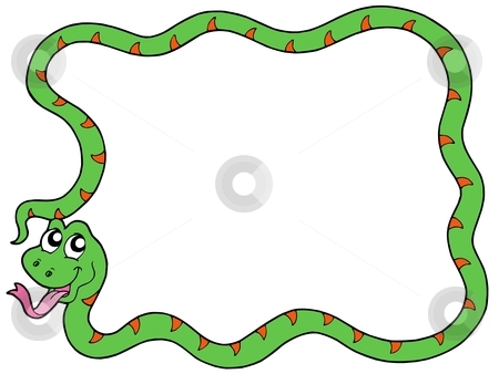 Snake vector frame stock vector