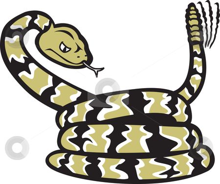 Rattlesnake shilouettes and clip art