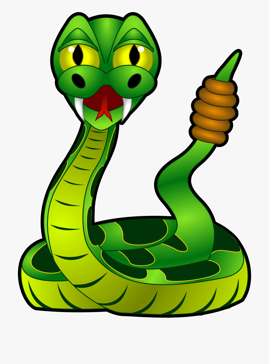 Cartoon rattle snake.