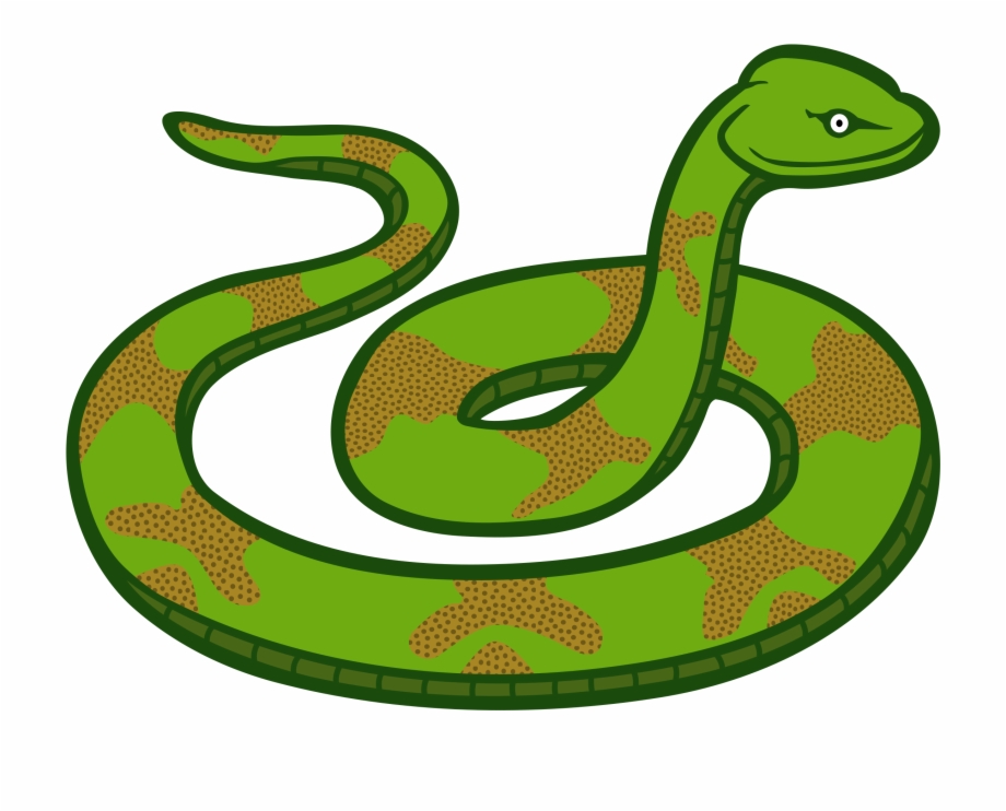 Scary snake clipart.