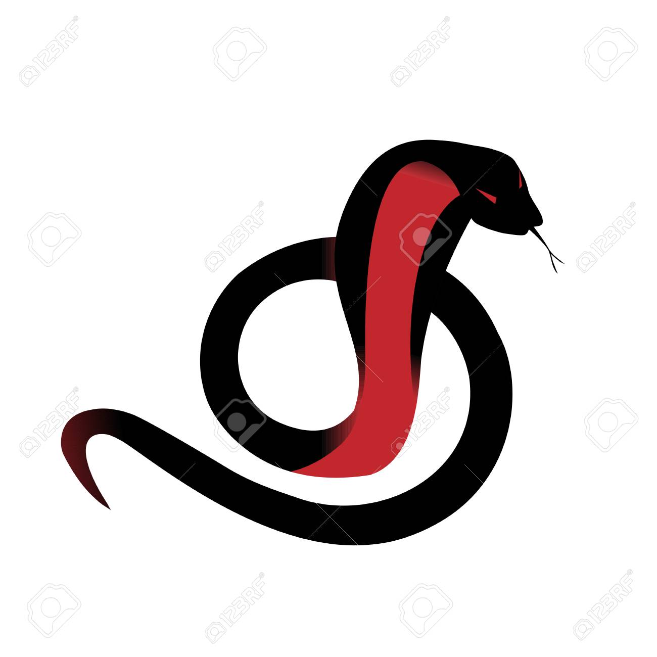 Serpent clipart shaped.