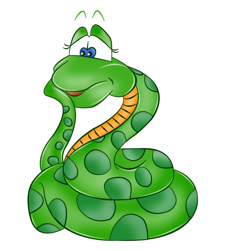 Cartoon Snakes Clip Art Page
