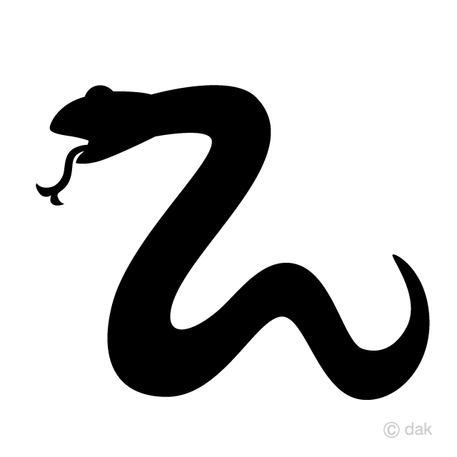 Free snake silhouette.