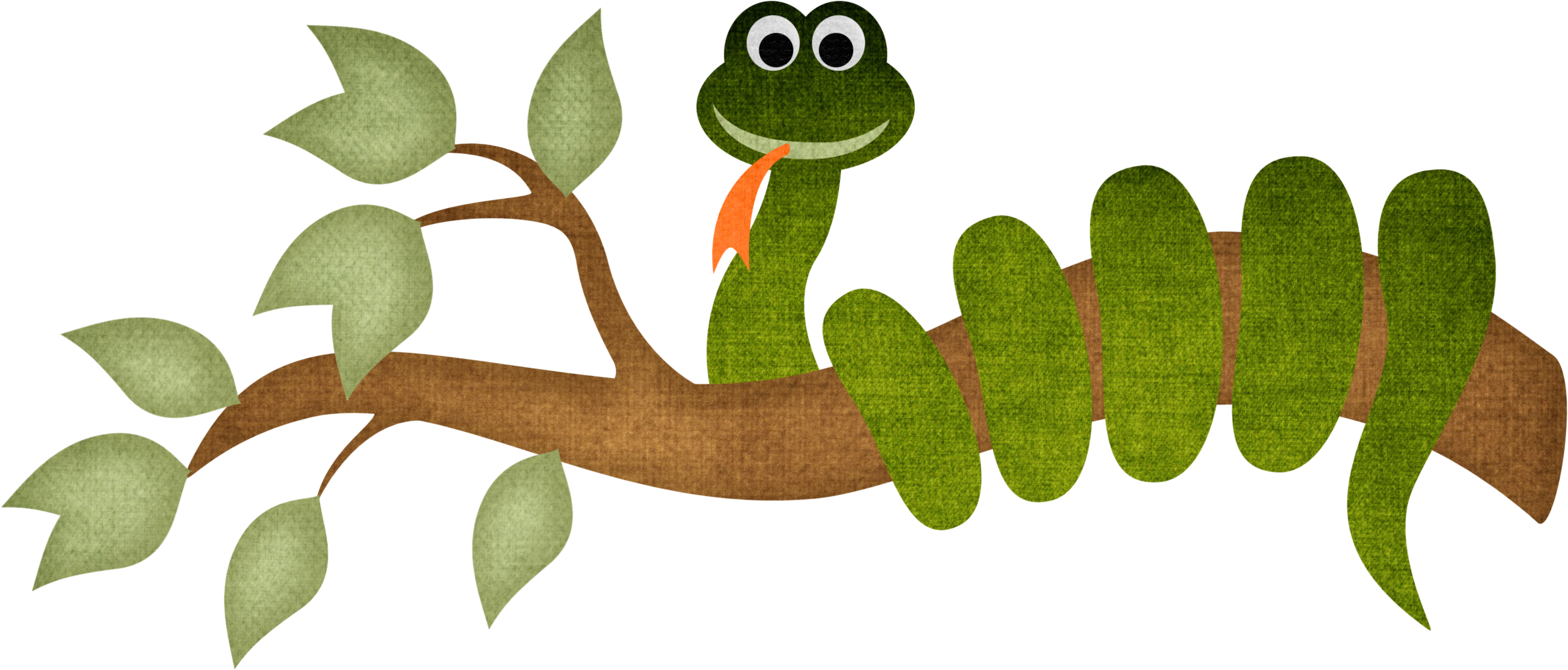 Snake Cartoon Clip Art A Tree Transprent