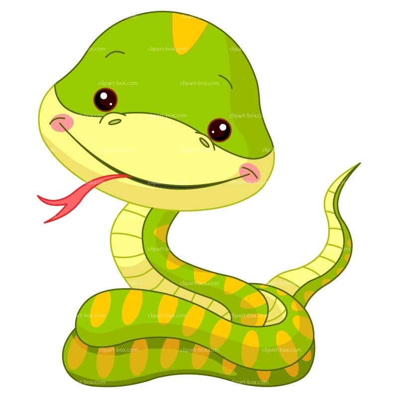 Clipart funny snake.