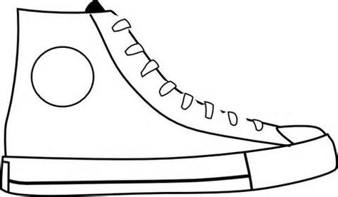 Blank Shoe Coloring Page Coloring Coloring Pages