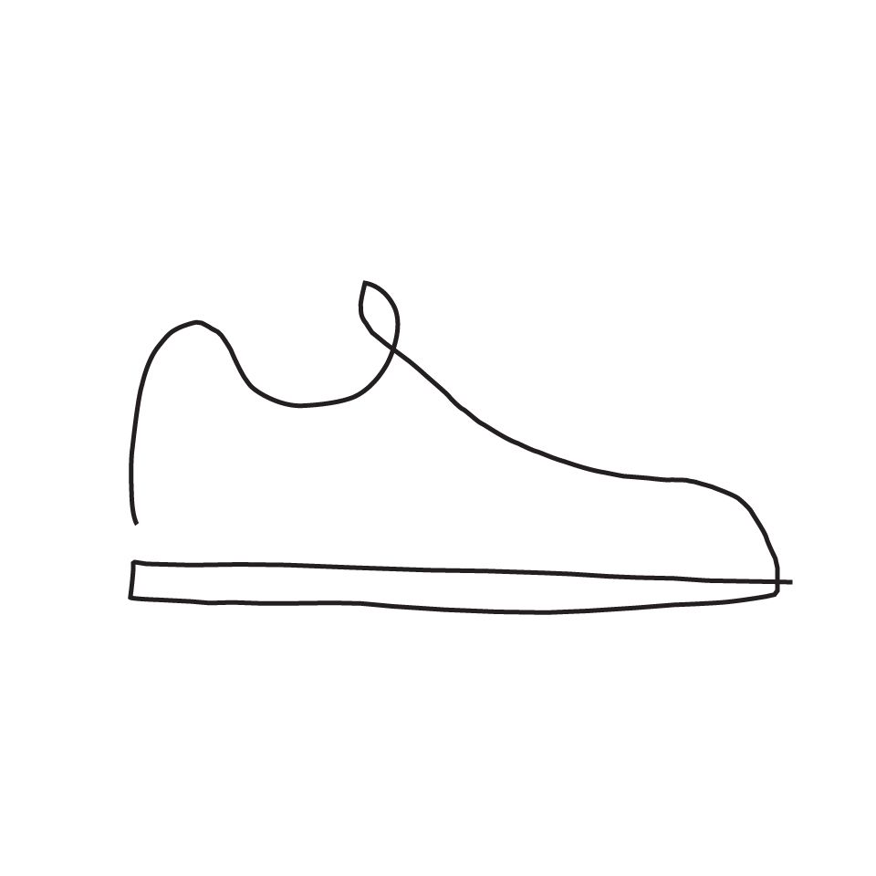 Simple Shoe Drawing at PaintingValley
